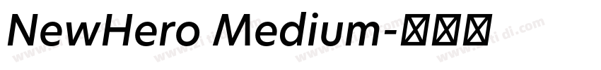 NewHero Medium字体转换